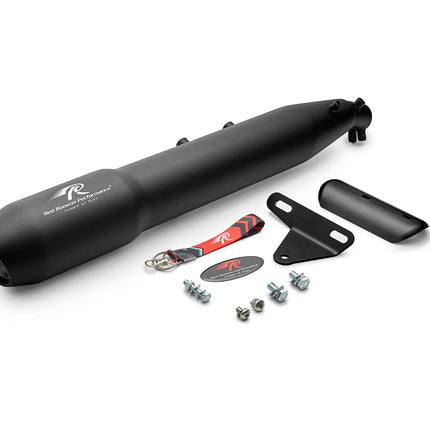 Red Rooster Pegasus Max Exhaust - Honda CB350 (Polish / Black / Matte)