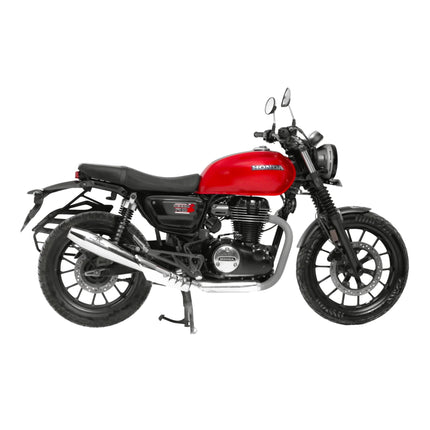 Red Rooster Pegasus RS Exhaust Polish finish for Honda CB350 RS-bike fit view