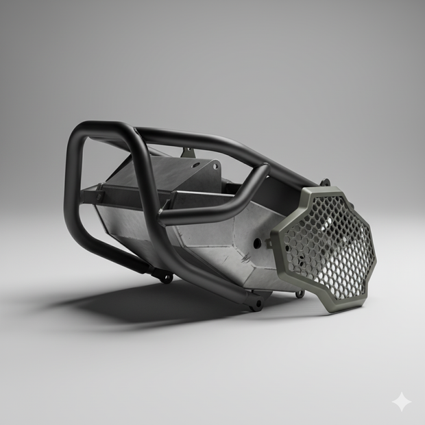 Motorcycle crash guards and engine protection