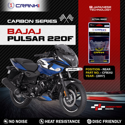 CRANK1 Carbon Brake Pads for Bajaj Pulsar 220F