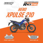 66BHP Race Pro sintered brake pads for Hero XPulse 200 210