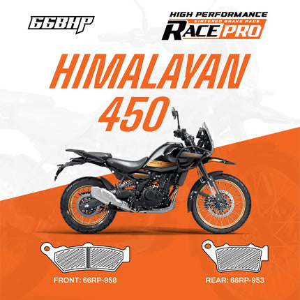 66BHP Race Pro Sintered Brake Pads for Royal Enfield Himalayan 450