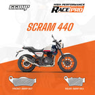 66BHP Race Pro sintered brake pads for Royal Enfield Scram 440