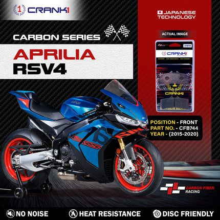 CRANK1 Brake Pads for Aprilia RSV4 — Sintered, Front & Rear