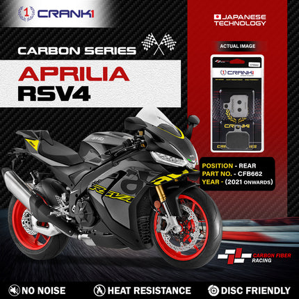 CRANK1 Brake Pads for Aprilia RSV4 — Sintered, Front & Rear