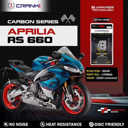 CRANK1 Brake Pads for Aprilia RS 660 — Sintered, Front & Rear