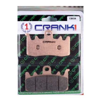 CRANK1 Brake Pads for BMW R 1200 GSA, Sintered, Front & Rear, in retail packaging