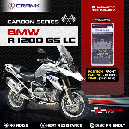 CRANK1 Brake Pads for BMW R 1200 GS LC — Sintered, Front & Rear