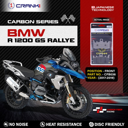 CRANK1 Brake Pads for BMW R 1200 GS Rallye — Sintered, Front & Rear