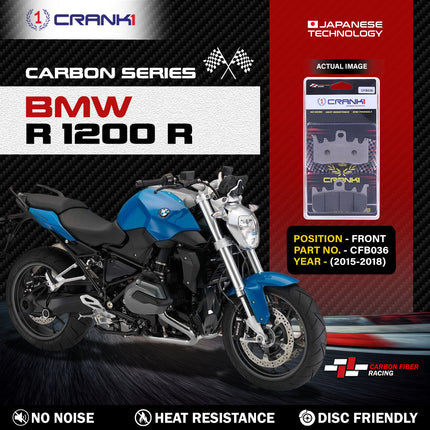 CRANK1 Brake Pads for BMW R 1200 R — Sintered, Front & Rear