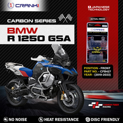 CRANK1 Brake Pads for BMW R 1250 GSA — Sintered, Front & Rear