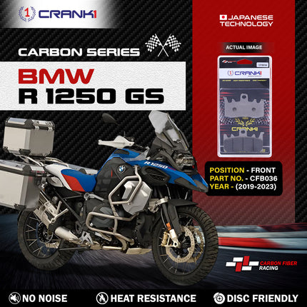 CRANK1 Brake Pads for BMW R 1250 GS — Sintered, Front & Rear