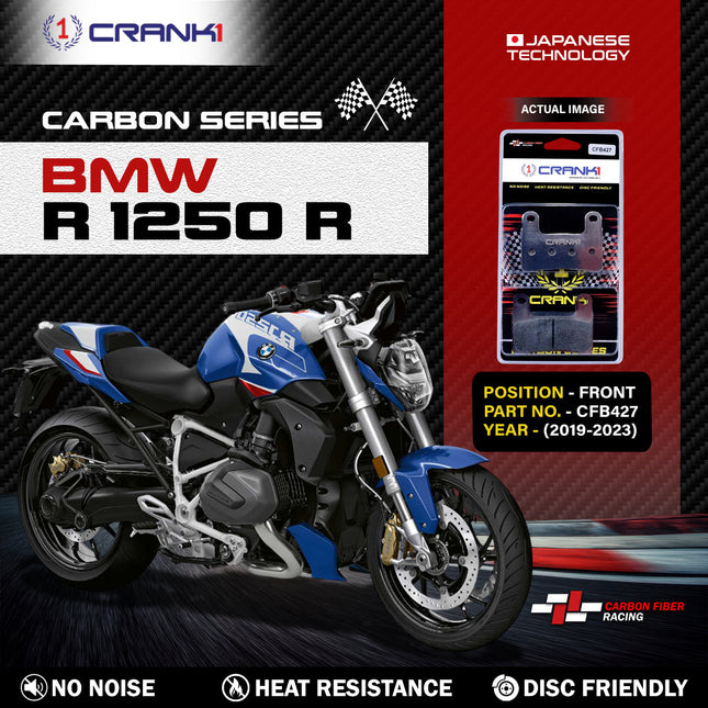 CRANK1 Brake Pads for BMW R 1250 R — Sintered, Front