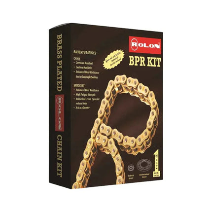 Rolon Brass Chain Sprocket Kit for Triumph Speed 400 and Scrambler 400, BPR Kit (KIT HXRC 452NF)