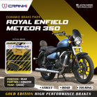 Ceramic Brake Pads For Royal Enfield Meteor 350 (2022) - Rear - CRM359 - 1 Set - CRANK1