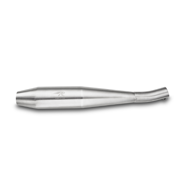 Red Rooster Rumbler GT exhaust in matte finish for Royal Enfield Continental GT 535
