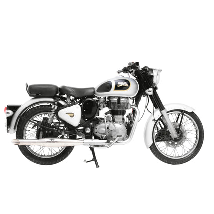 Royal Enfield Classic with Red Rooster Rumbler exhaust installed