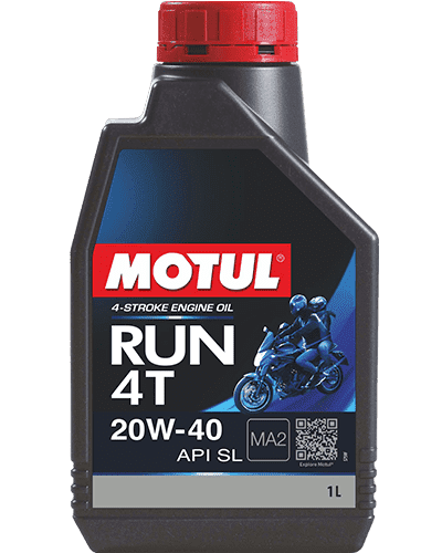 Motul RUN 4T 20W-40 Mineral Commuter Motorcycle Engine Oil 1L