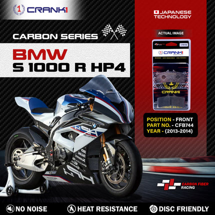 CRANK1 Brake Pads for BMW S 1000 R HP4 — Sintered, Front & Rear