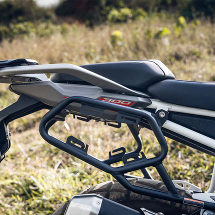 Legundary TVS Apache RTX 300 Aviator Saddlestay – Mild Steel – Black.