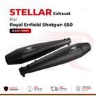 Red Rooster Stellar exhaust in black finish for Royal Enfield Shotgun 650