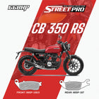 66BHP Street Pro Semi Ceramic Brake Pads for Honda CB 350 RS