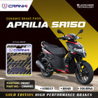 Ceramic Brake Pads For Aprilia SR150 - Front - CRM063 - 1 Set - CRANK1