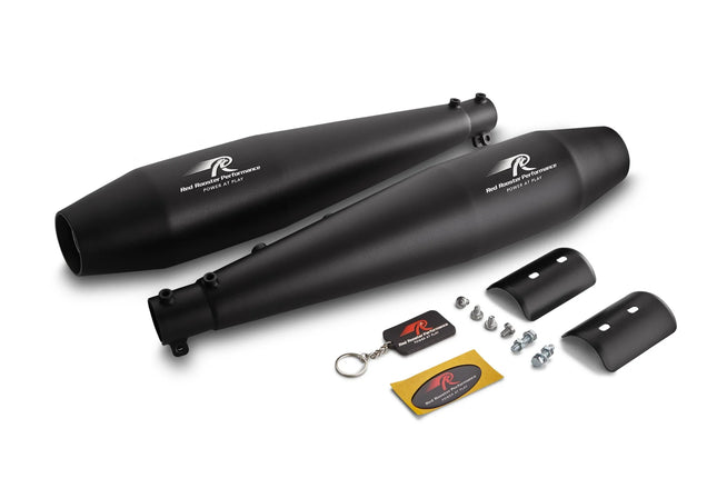 Red Rooster Stellar Exhaust for Interceptor 650 / Continental GT 650 – Black Finish