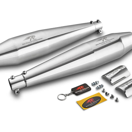 Red Rooster Stellar Exhaust for Interceptor 650 / Continental GT 650 – Polish Finish (Mirror 304 SS)