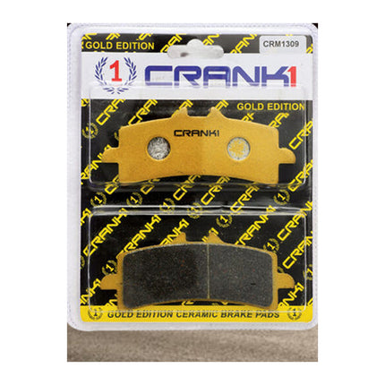 CRANK1 Brake Pads for Suzuki GSX-S750, Ceramic & Sintered, Front & Rear, in retail packaging