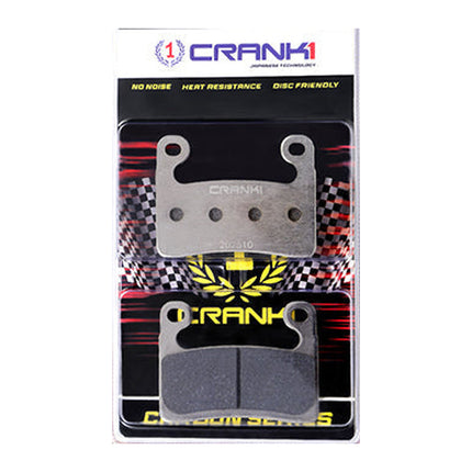 CRANK1 Brake Pads for BMW S 1000 RR M-Sport, Sintered, Front & Rear, in retail packaging