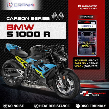 CRANK1 Brake Pads for BMW S 1000 R — Ceramic & Sintered, Front & Rear