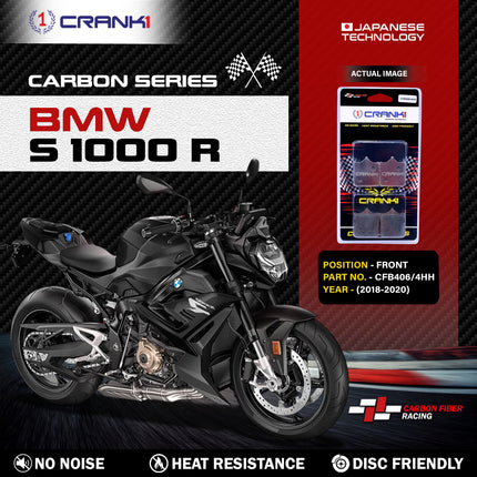 CRANK1 Brake Pads for BMW S 1000 R — Ceramic & Sintered, Front & Rear
