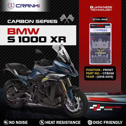 CRANK1 Brake Pads for BMW S 1000 XR — Ceramic & Sintered, Front & Rear