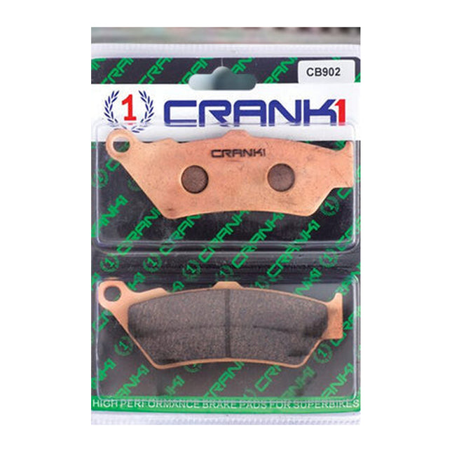 CRANK1 Brake Pads for Indian Scout, Sintered, Front & Rear, in retail packaging