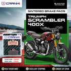 Sintered  Brake Pads For Triumph Scrambler 400X - Front - CB606 - 1 Set - CRANK1