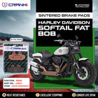 Sintered Brake Pads For Harley Davidson Softail Fat Bob (2018 Onwards) - Rear - CB017 - 1 Set - CRANK1