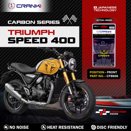 CRANK1 Carbon Brake Pads for Triumph Speed 400