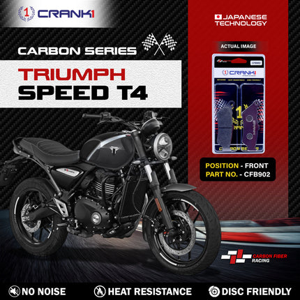 CRANK1 Brake Pads for Triumph Speed T4 — Ceramic & Sintered, Front & Rear