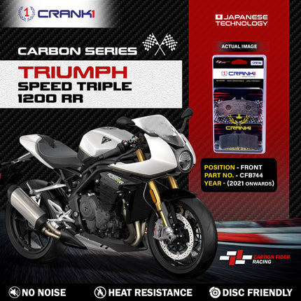 CRANK1 Brake Pads for Triumph Speed Triple 1200 RR — Sintered, Front & Rear