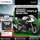 Sintered Brake Pads For Triumph Speed Triple 1200 RR	(2021 Onwards) - Rear - CB312 - 1 Set - CRANK1
