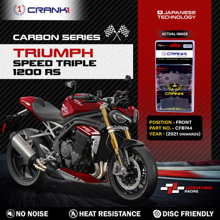 CRANK1 Brake Pads for Triumph Speed Triple 1200 RS — Sintered, Front & Rear