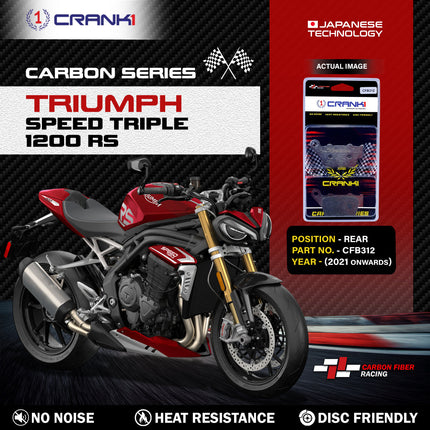 CRANK1 Brake Pads for Triumph Speed Triple 1200 RS — Sintered, Front & Rear