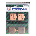 CRANK1 Brake Pads for Triumph Speed Twin 1200, Sintered, Front & Rear, in retail packaging