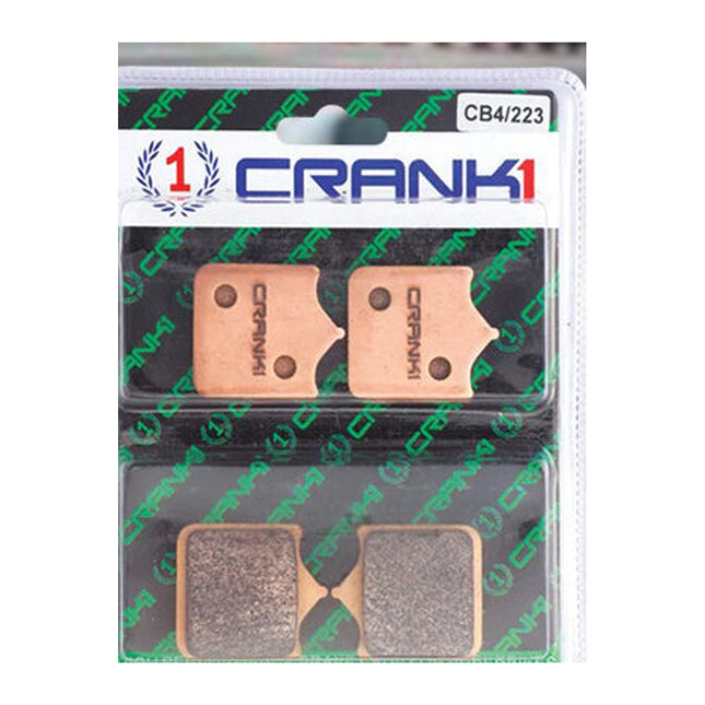 CRANK1 Brake Pads for Triumph Speed Twin 1200, Sintered, Front & Rear, in retail packaging