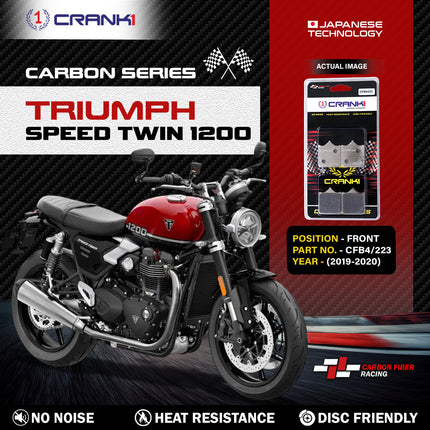 CRANK1 Brake Pads for Triumph Speed Twin 1200 — Sintered, Front & Rear