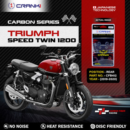 CRANK1 Brake Pads for Triumph Speed Twin 1200 — Sintered, Front & Rear