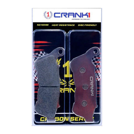 CRANK1 Brake Pads for Harley Davidson Sportster Forty Eight, Sintered, Front & Rear, in retail packaging