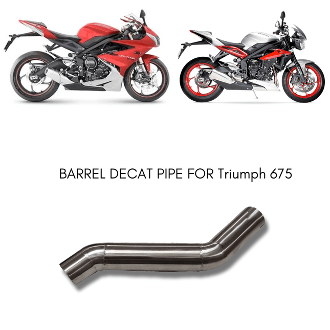 Barrel Decat Pipe for Triumph Street Triple and Daytona 675 - image 1