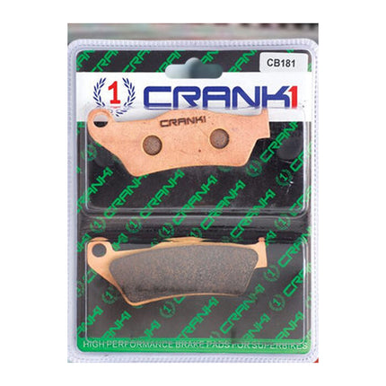 CRANK1 Brake Pads for Harley Davidson Street Rod, Ceramic & Sintered, Front & Rear, in retail packaging